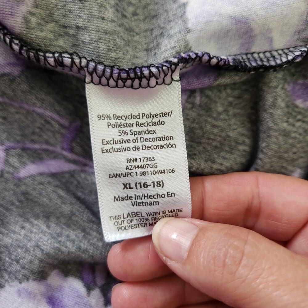 Aria Nightgown Robe XL Purple Cozy Buttery Soft Warm Velour Long Sleeve Pockets - Picture 8 of 9